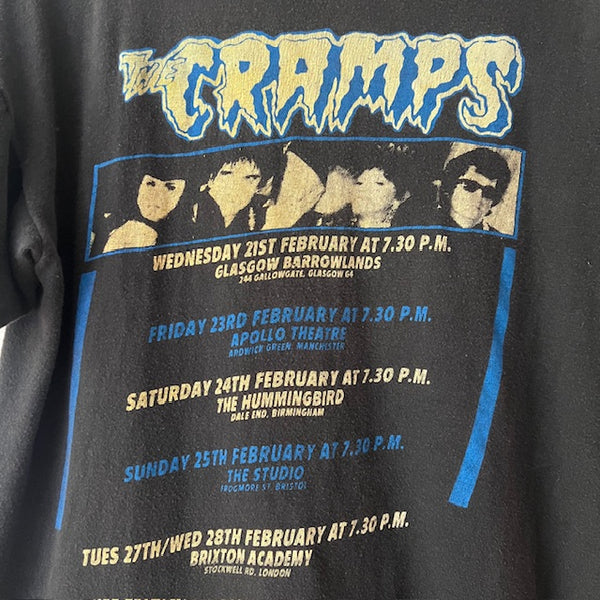 1990 The Cramps "Bikini Girl With Machine Gun" UK Tour Vintage Band Tee Shirt