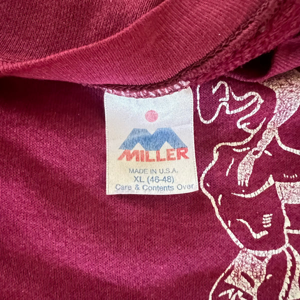 1980's Central Little Maroons Indian Mascot Vintage High School School Sweatshirt