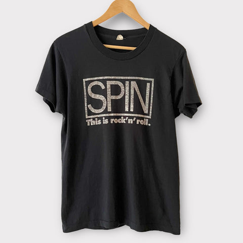1980s Spin Magazine Vintage Promo Tee Shirt