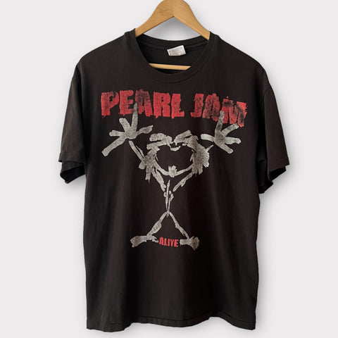 1991 Pearl Jam "Alive" Vintage Band Promo Tee Shirt