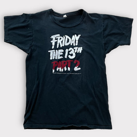 1981 Friday The 13th Part Two Vintage Horror Movie Promo Tee Shirt