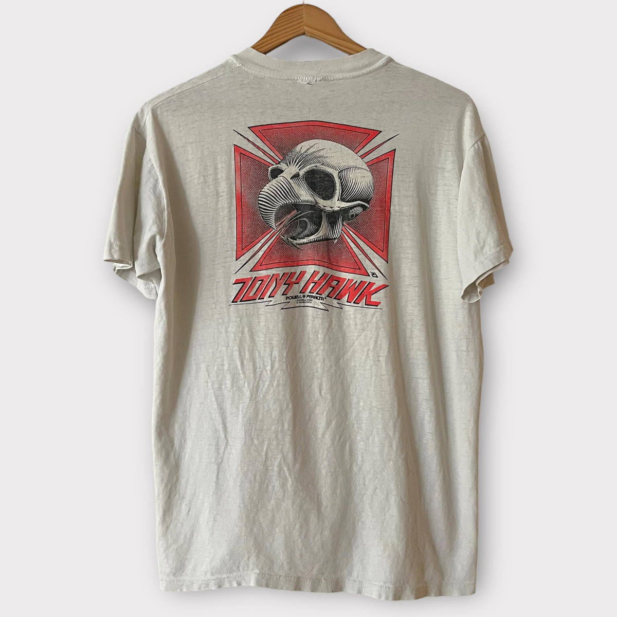 Vintage 80s Tony Hawk Shirt M/L Powell Peralta Skate Tee