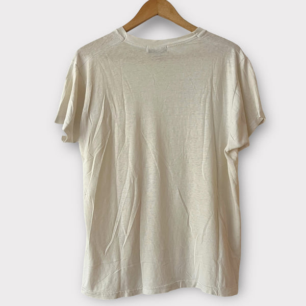 Zeros Revival 1980s Zeros Revival Vintage Blank Tee Shirt - White