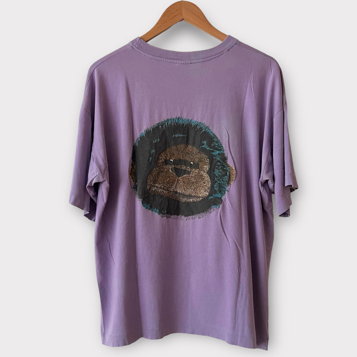 DINOSAUR Jr Tシャツ 紫 sizeXL DINOSAUR Jr ロングスリーブTシャツ COW GORILLA LS-Purple