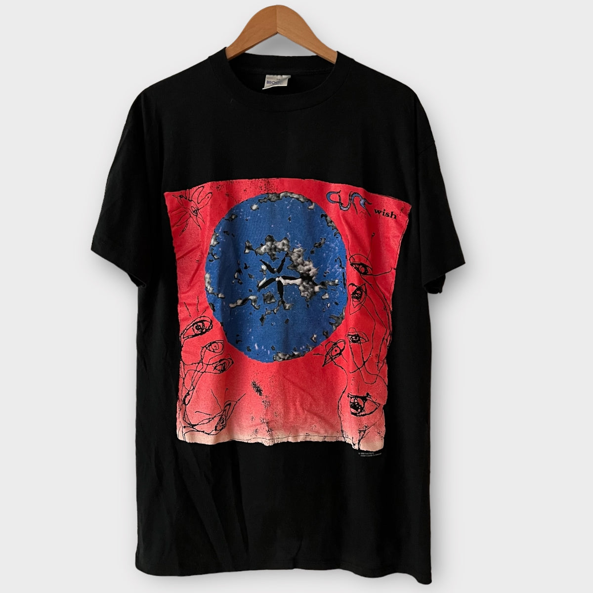 【最安値】即日発送 The Cure WishT 1992 XL 深瀬着用 90s The Cure Wish Concert Tour 1992 Robert Smith t-shirt XXL – The