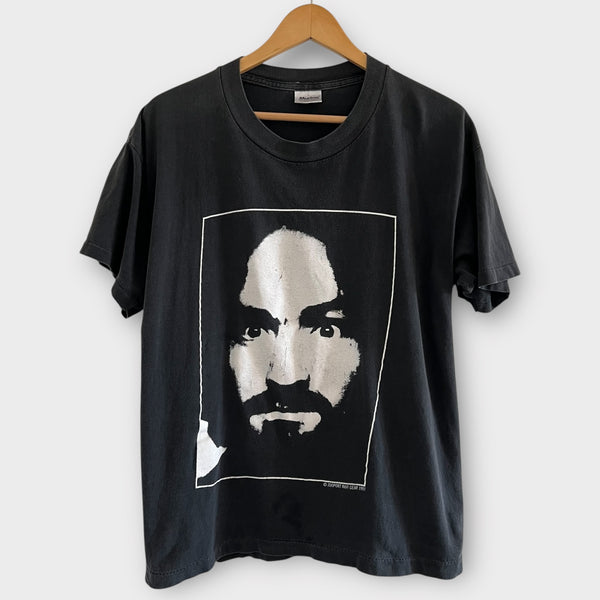 1993 Charles Manson "Charlie Don't Surf" Vintage Tee Shirt