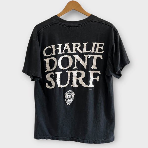 1993 Charles Manson "Charlie Don't Surf" Vintage Tee Shirt