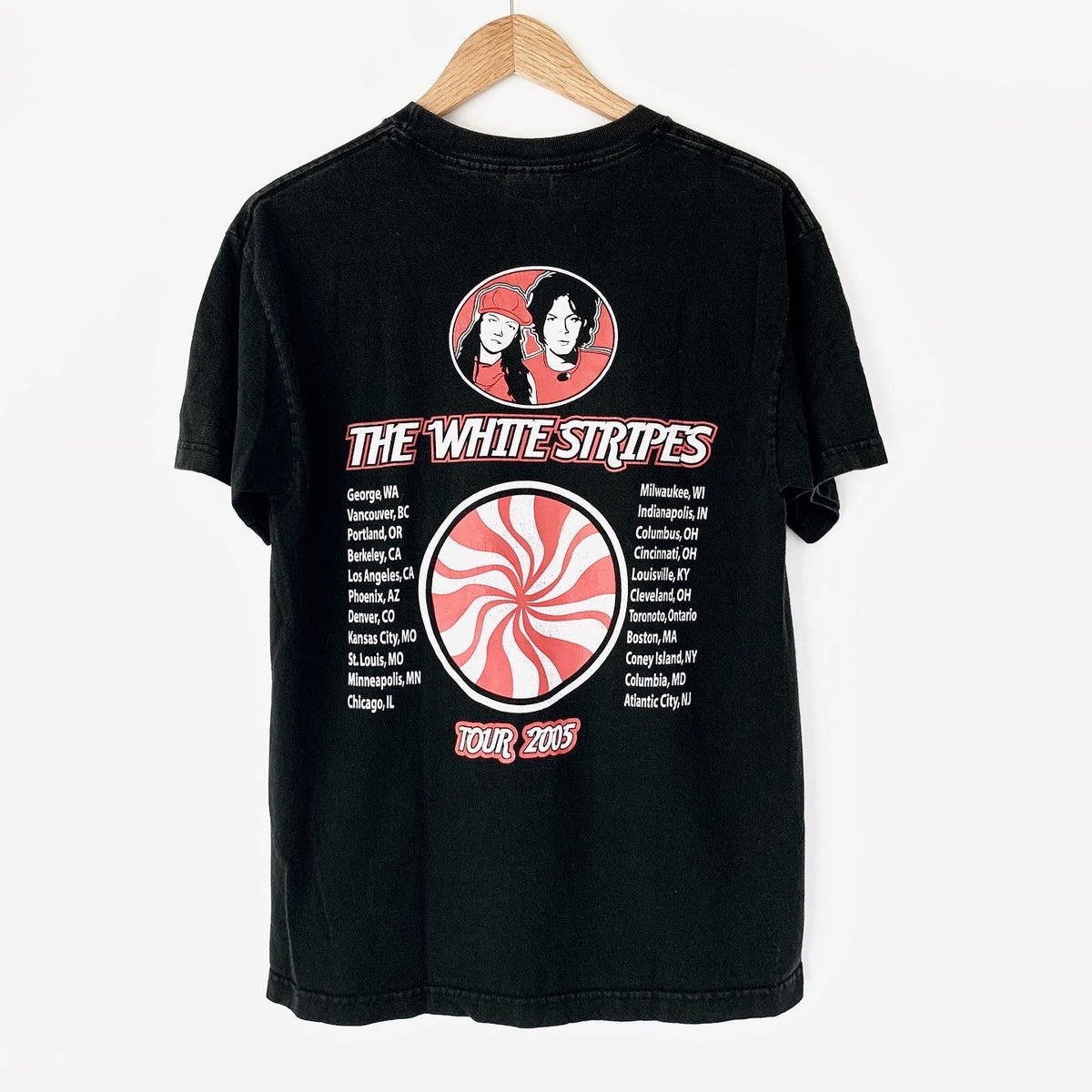 2005 White Stripes Tour Tee Shirt – Zeros Revival