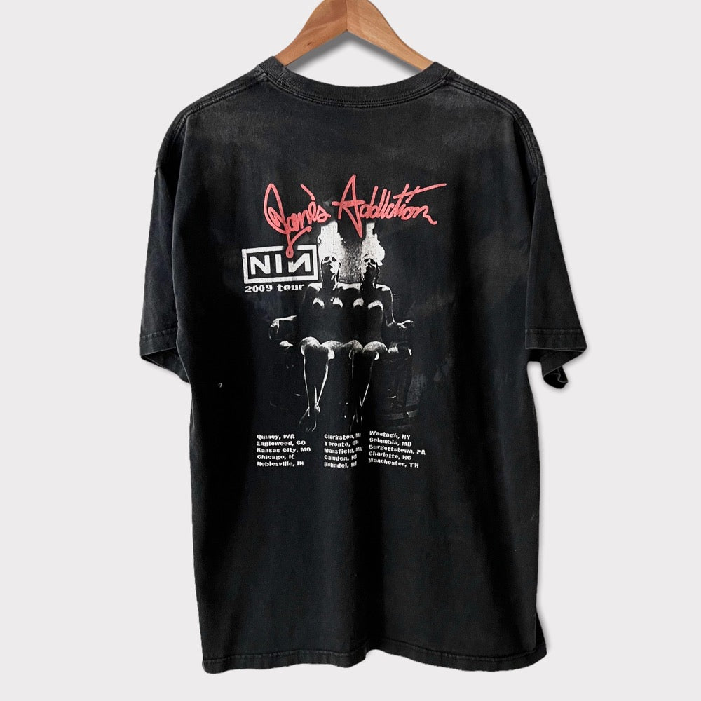 Jane's Addiction & NIN Tシャツ Lサイズ 2009年 Jane's Addiction & NIN 2009 Tour Authentic Nine Inch Nails T