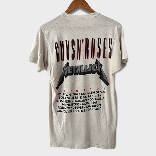 1992 Metallica & Guns N Roses Vintage Tour Tee Shirt