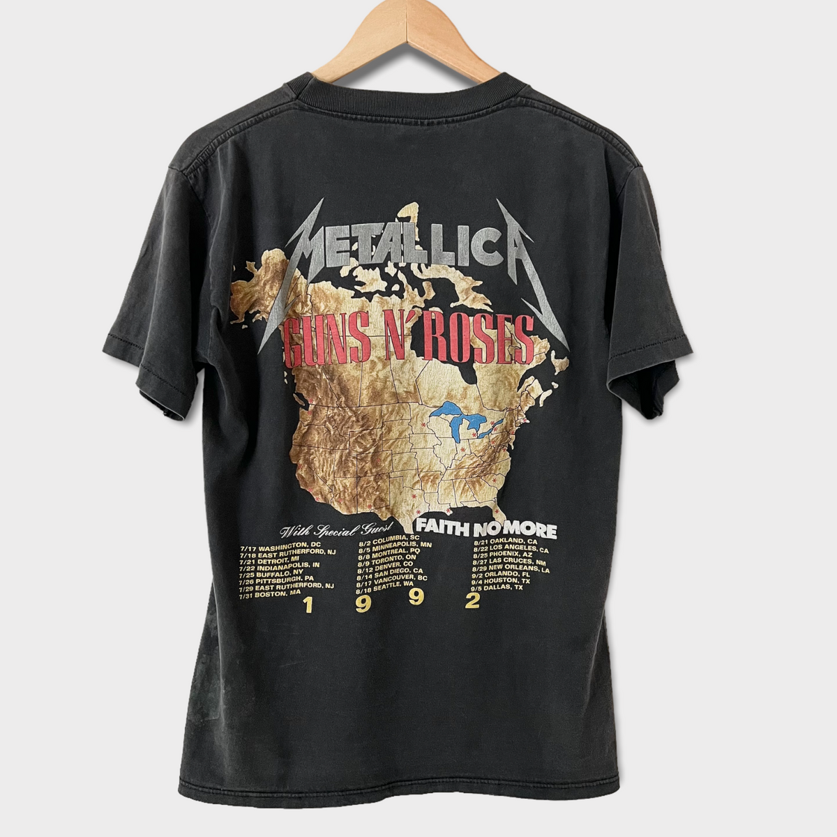 1992 Guns N Roses/Metallica Vintage Tour Tee Shirt – Zeros Revival