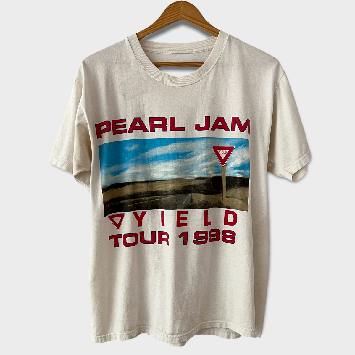 90s PEARL JAM 1998 USツアー Tシャツ Pearl Jam Vintage T Shirt 1998 Yield Tour Cities 90's Seattle