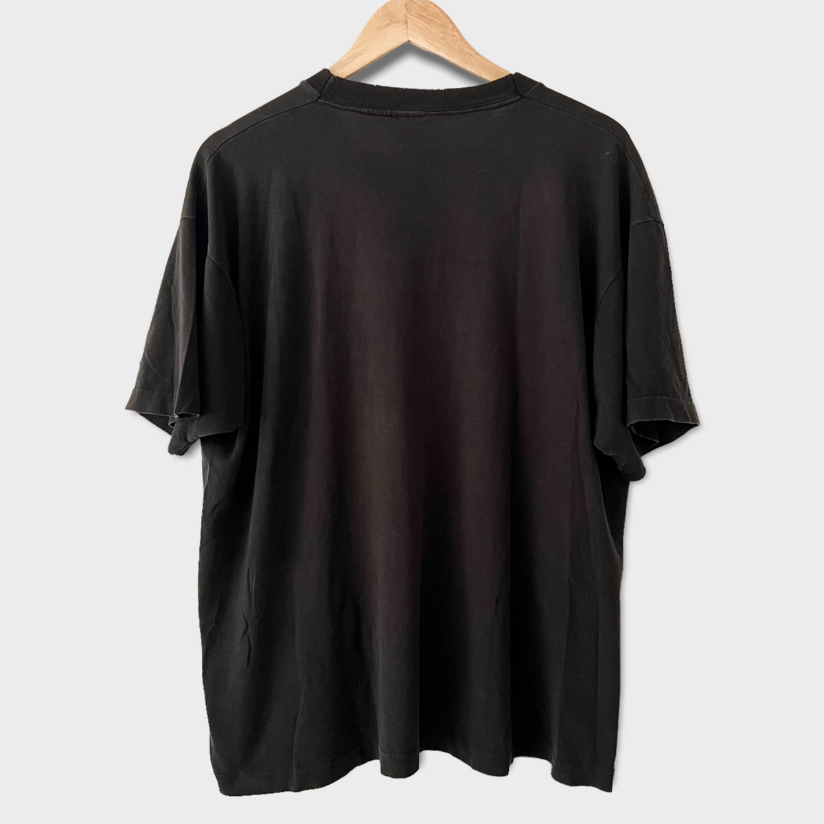 1980s Zeros Revival Vintage Pocket Tee Shirt - Black