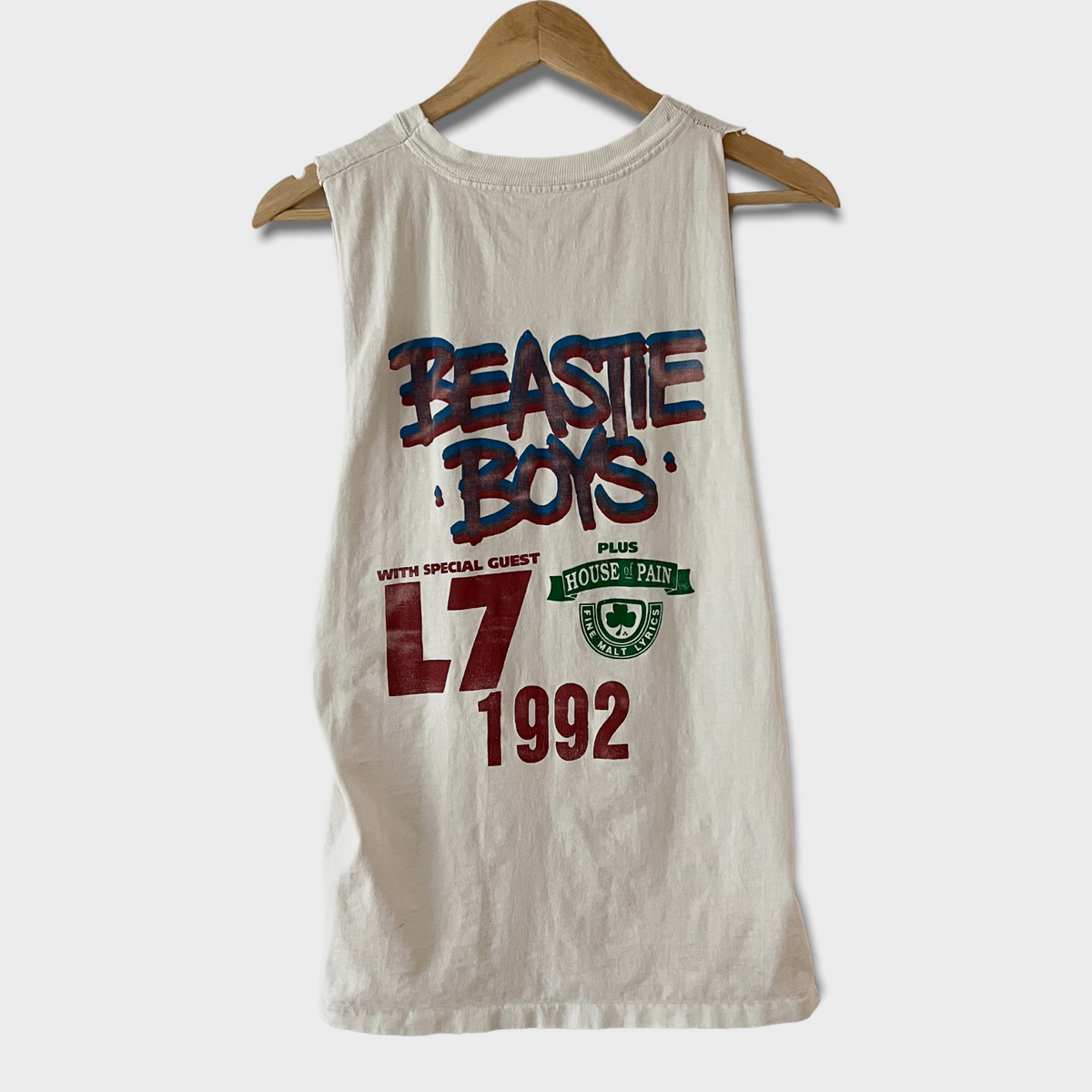 1992 Beastie Boys w/ L7 & House Of Pain Vintage Tour Cut Off Tee