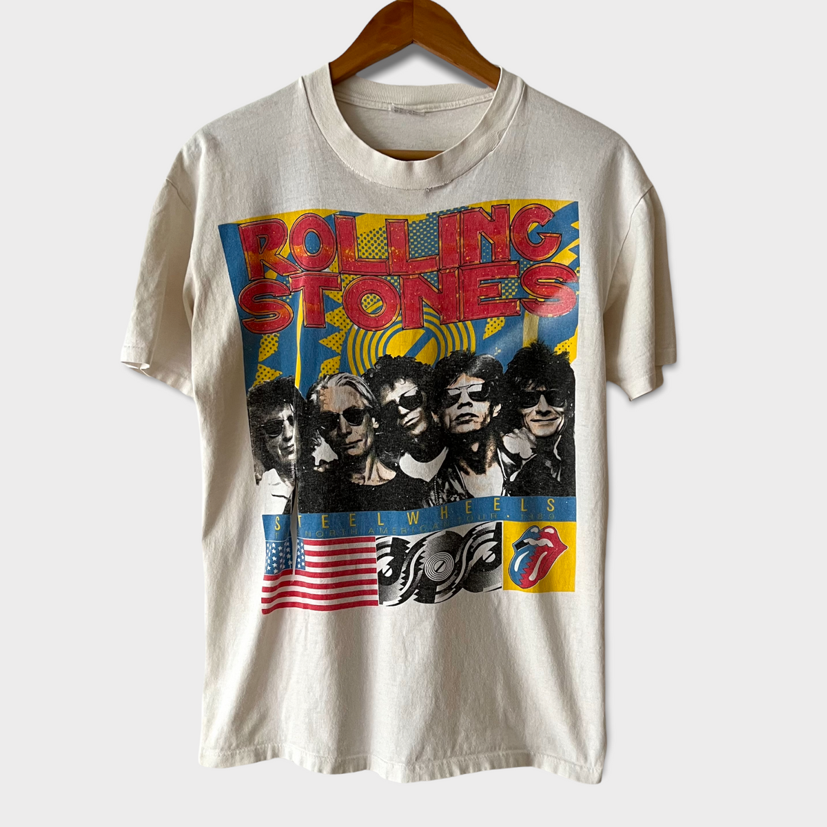 The Rolling Stones 1989 ヴィンテージ Vintage 1989 Rolling Stones Crewneck Size XL Size | Depop