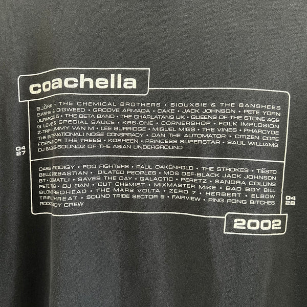 2002 Coachella Music Festival Concert Tee Shirt