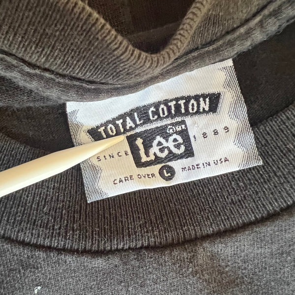 1990's Lee Vintage Black Blank Tee Shirt