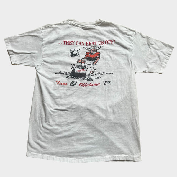 1989 Oklahoma vs Texas (OU vs Texas) Rivalry College Football Vintage Tee Shirt