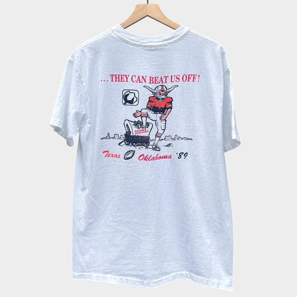 1989 Oklahoma vs Texas (OU vs Texas) Rivalry College Football Vintage Tee Shirt
