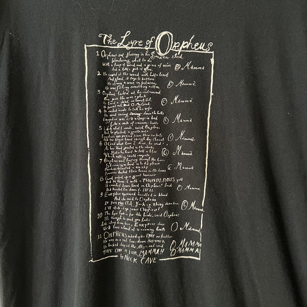 2004 Nick Cave & The Bad Seeds "Abattoir Blues/The Lyre Of Orpheaus" Vintage Band Promo Tee Shirt