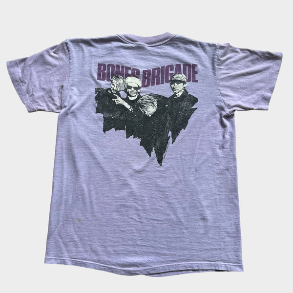 1986 Powell Peralta Bones Brigade Vintage Skateboard Tee Shirt (Featuring: Tony Hawk, Rodney Mullen, Steve Caballero, Lance Mountain, Tommy Guerrero and Mike McGill)