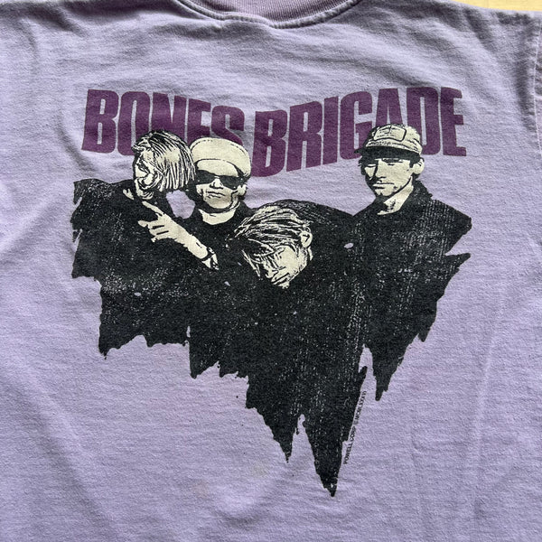 1986 Powell Peralta Bones Brigade Vintage Skateboard Tee Shirt (Featuring: Tony Hawk, Rodney Mullen, Steve Caballero, Lance Mountain, Tommy Guerrero and Mike McGill)