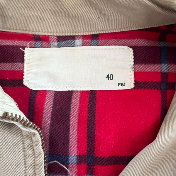 1950's Plaid Lined American Workwear Cotton Twill Ranch Utility Jacket