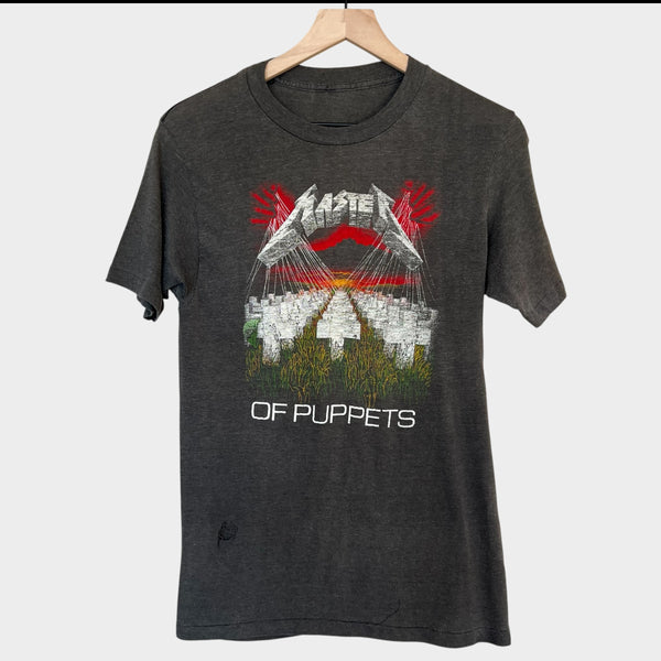 1980's Metallica " Master Of Puppets" Vintage Band Tee Shirt