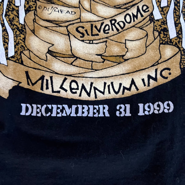 1999 Metallica New Years Eve Concert in Detroit Vintage Tour Band Tee Shirt
