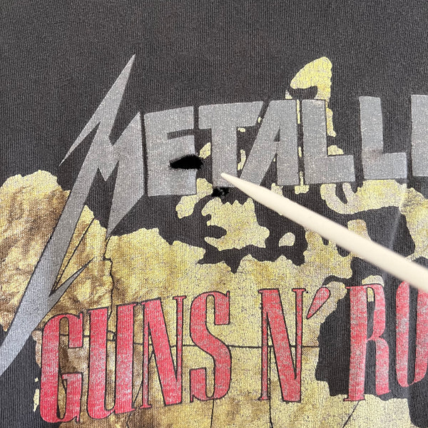 1992 Guns N Roses Metallica w/ Faith No More Tour Vintage Band Tee Shirt