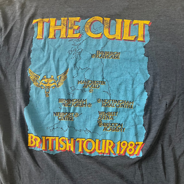 1987 The Cult British Tour Vintage Band Tee Shirt