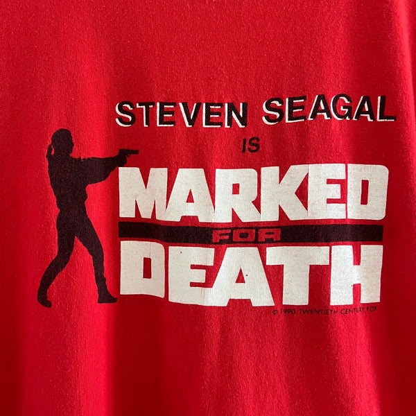 1990 Marked For Death (Steven Seagal) Vintage Movie Promo Tee Shirt