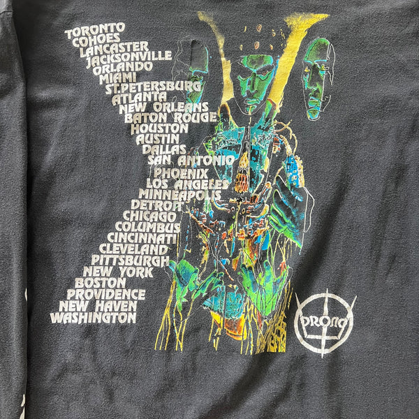 1991 Prong "Prove You Wrong" Tour Vintage Band Long Sleeve Tee Shirt