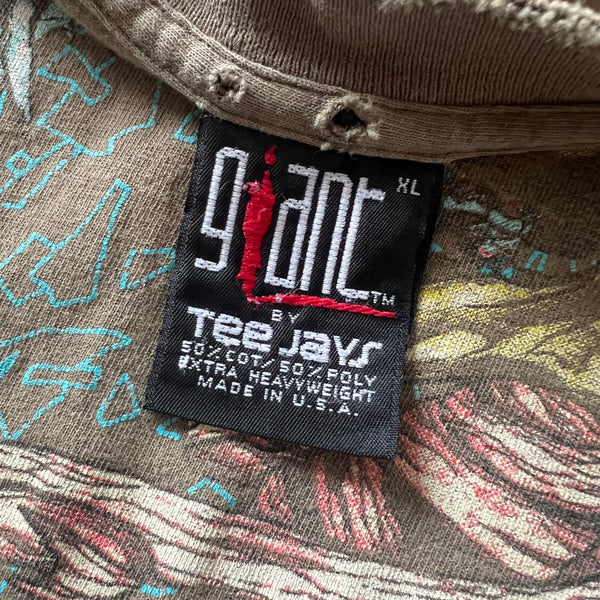 1991 Metallica "Sad But True" Vintage Band Promo Tee Shirt