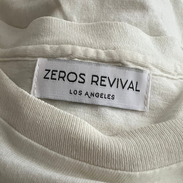 Zeros Revival 1990s Zeros Revival Vintage Blank Tee Shirt - White