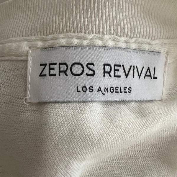 Zeros Revival 1990s Zeros Revival Vintage Blank Tee Shirt - White