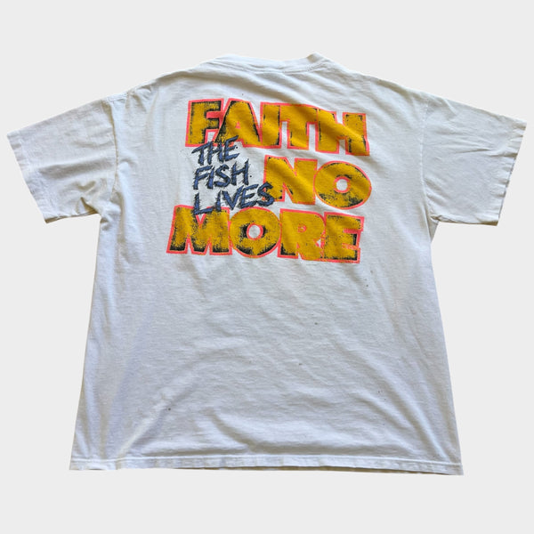 1990 Faith No More "Fish Lives" Vintage Band Promo Tee Shirt
