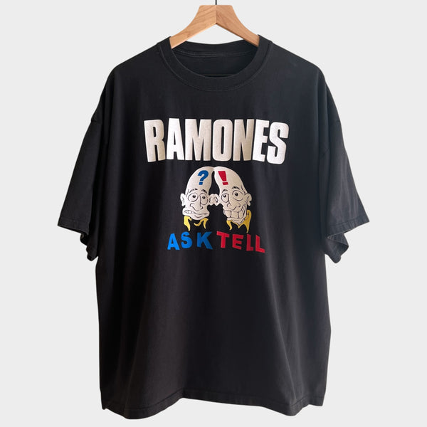 1990's Ramones "Ask Tell' Vintage Punk Band Tee Shirt