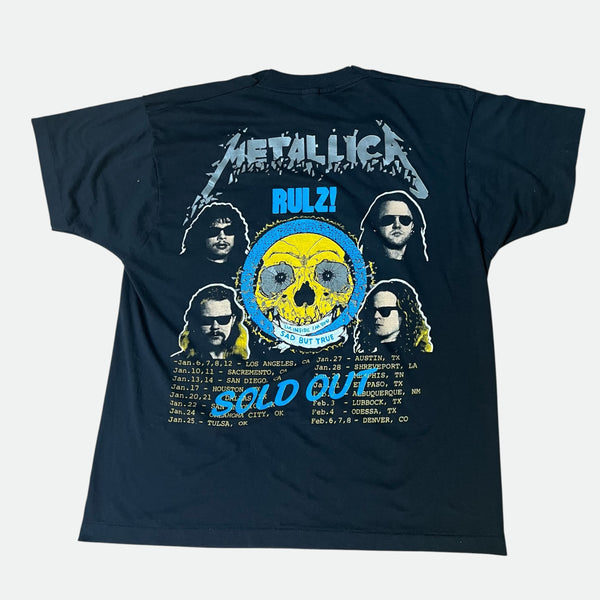 1992 Metallica Vintage Parking Lot Tour Band Tee Shirt