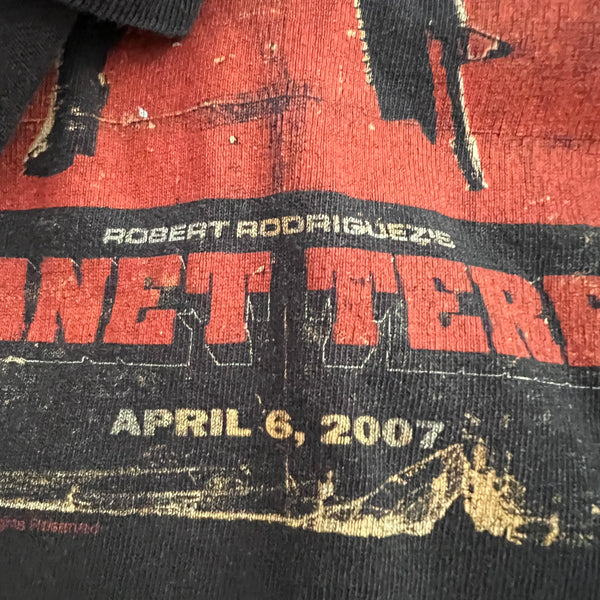 2007 Planet Terror (Directed by: Robert Rodriguez) Grindhouse Vintage Movie Promo Tee Shirt