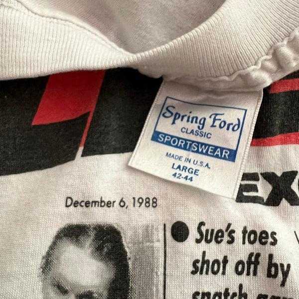 1988 Guns N Roses "Lies" Vintage Band Promo Tee Shirt