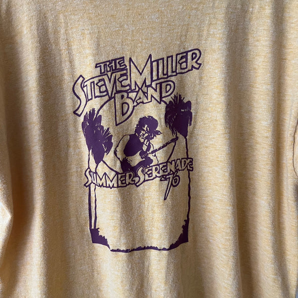 1976 SHOWCO Steve Miller Band "Summer Serenade" Vintage Crew Tour Tee Shirt