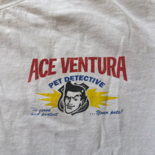 1995 Ace Ventura Pet Detective (Starring: Jim Carrey) Vintage Movie Promo Tee Shirt