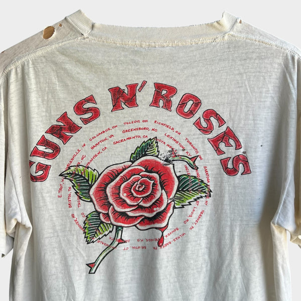 1991 Guns N Roses "Use Your Illusion" Vintage Tour Band Tee Shirt