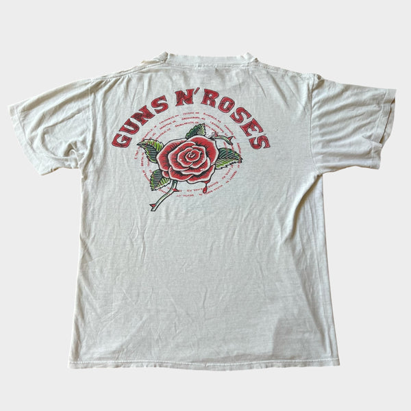 1991 Guns N Roses "Use Your Illusion" Vintage Tour Band Tee Shirt