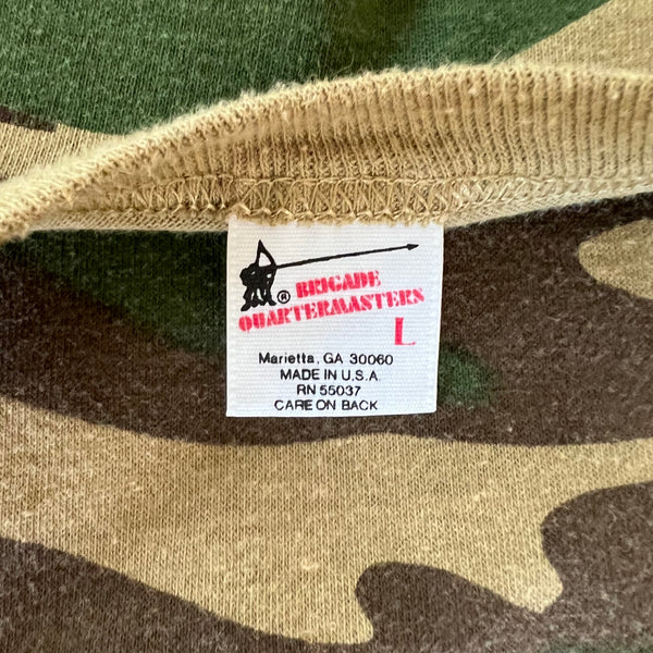 1980's Camo Army Vintage Long Sleeve Tee Shirt