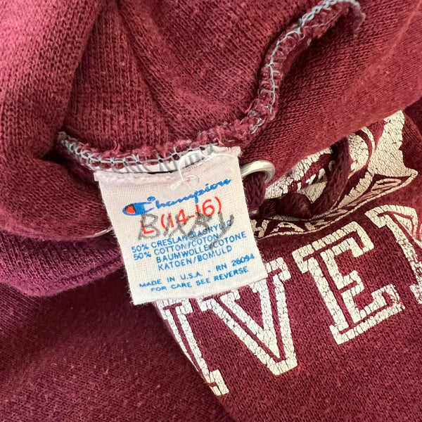 1970's Harvard University Vintage Hoodie Sweatshirt