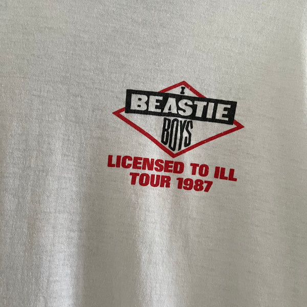 1987 Beastie Boys "Licensed To Ill" Japan Tour Vintage Band Long Sleeve Tee Shirt