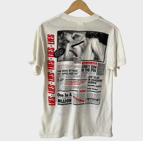 1988 Guns N Roses "Lies" Vintage Band Promo Tee Shirt