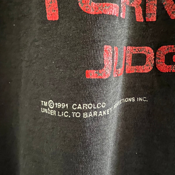 1991 Terminator 2: Judgement Day Vintage Movie Promo Tee Shirt Arnold Schwarzenegger
